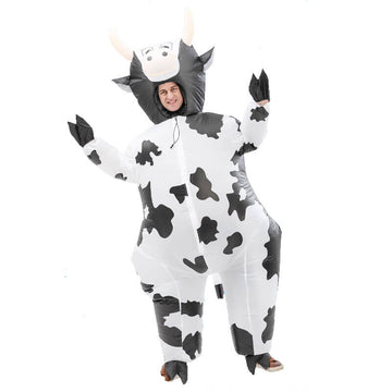 Halloween Inflatable Cow Costume Adults Halloween Funny Blow Up Inflatable Costumes